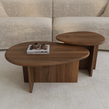 Lot de 2 tables basses gigognes Cedra