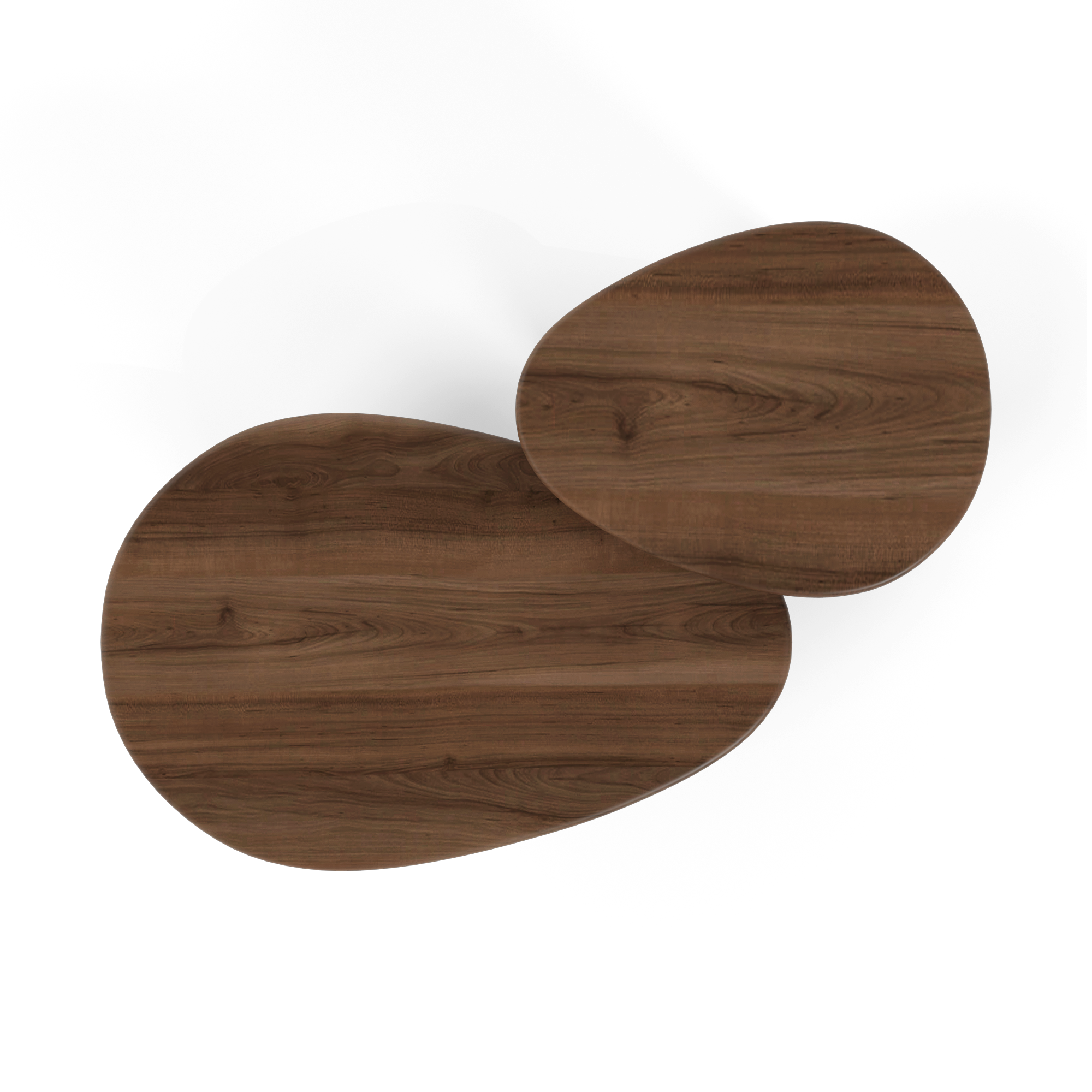 Lot de 2 tables basses gigognes Cedra