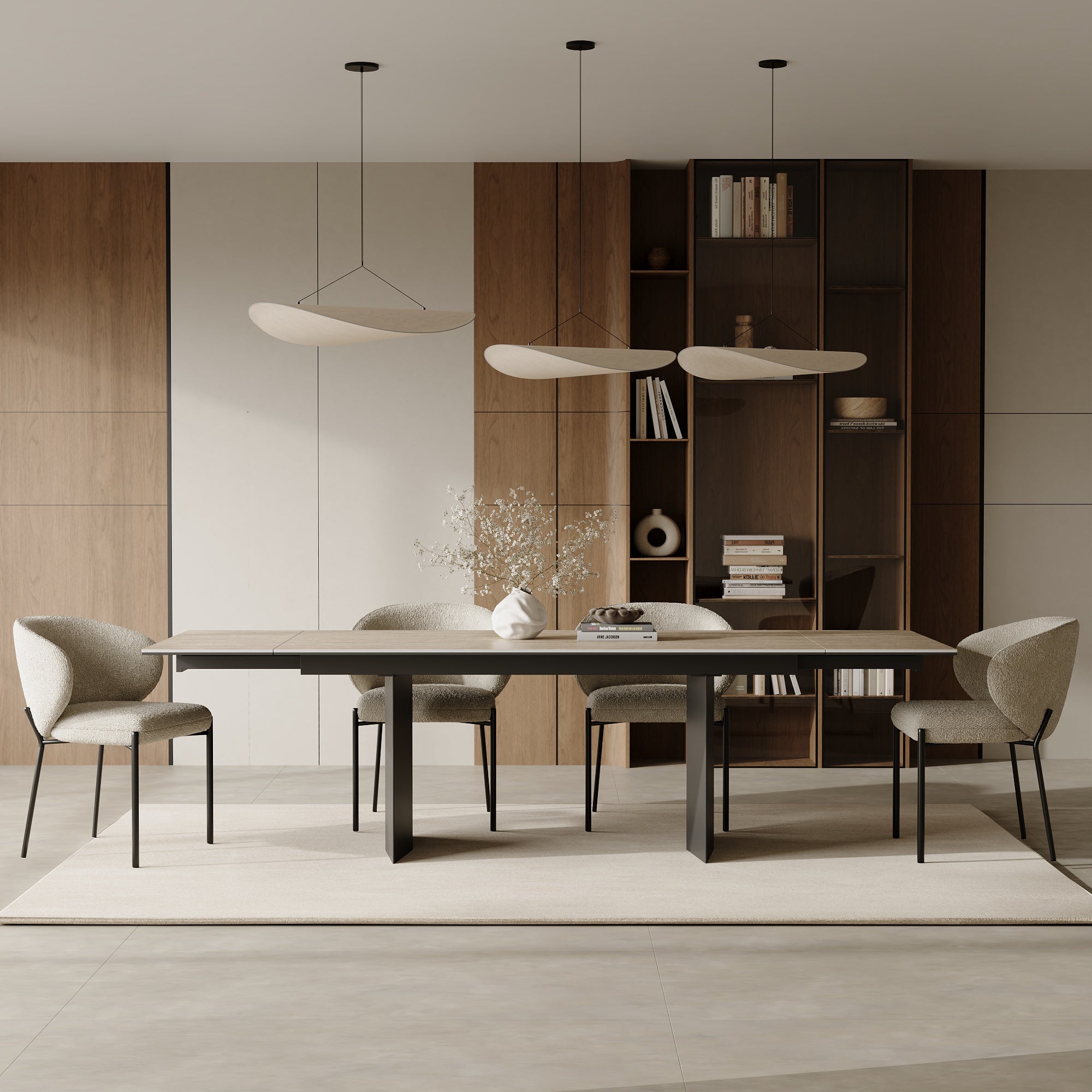 Table à manger extensible Rose