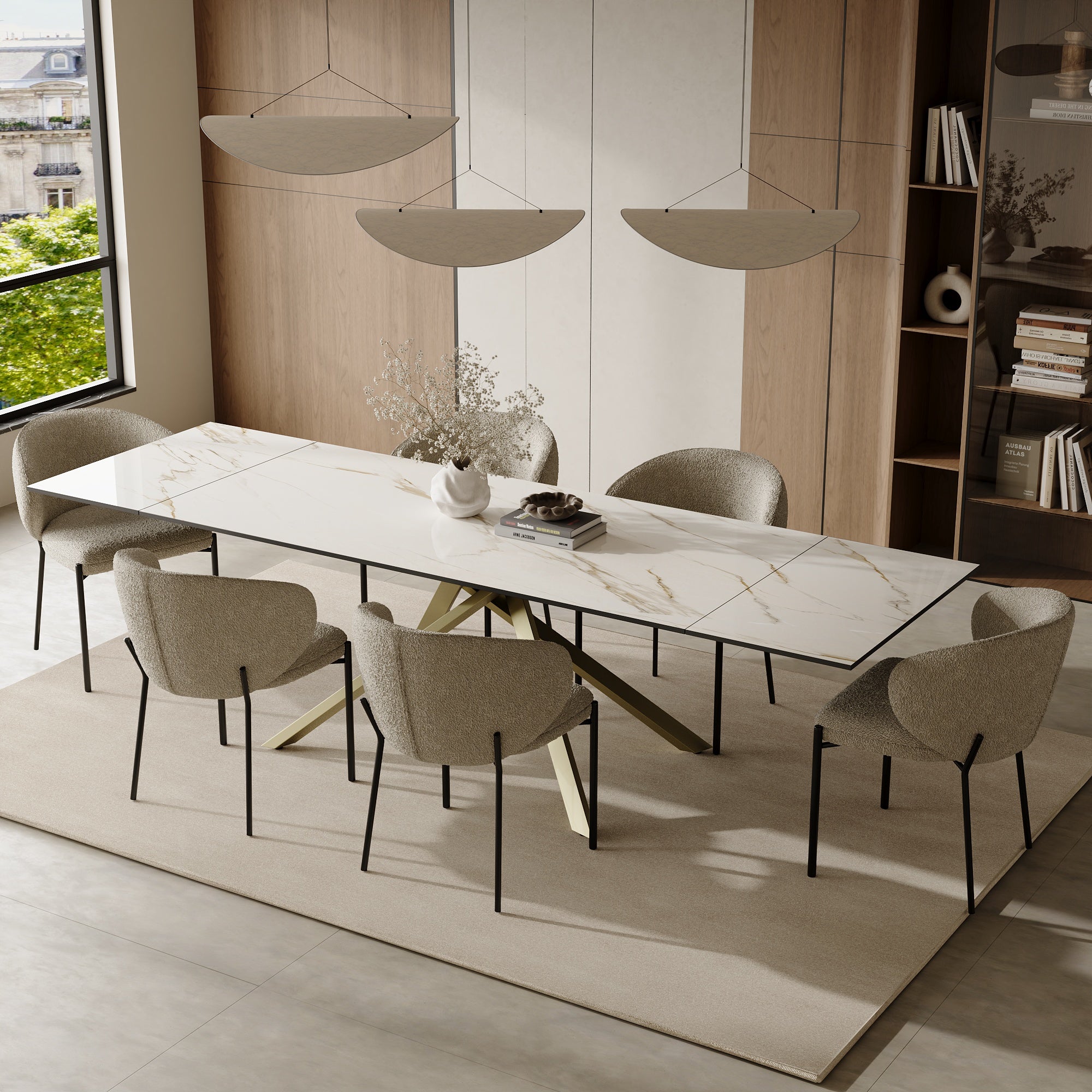 Table à manger extensible Ginko