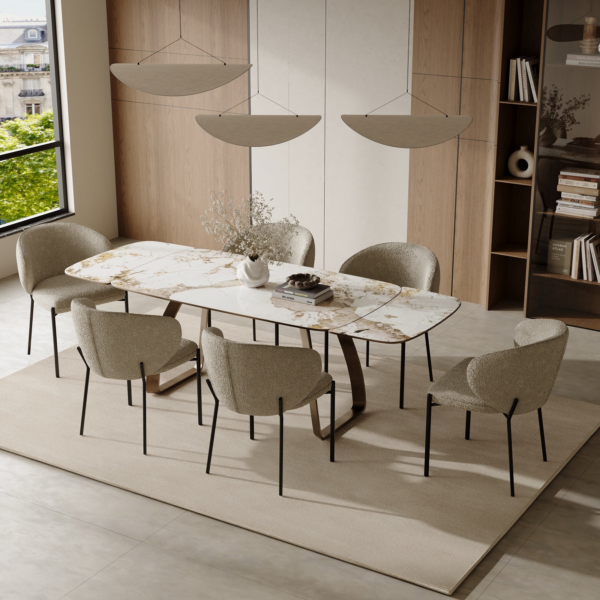 Table à manger extensible Dahlia