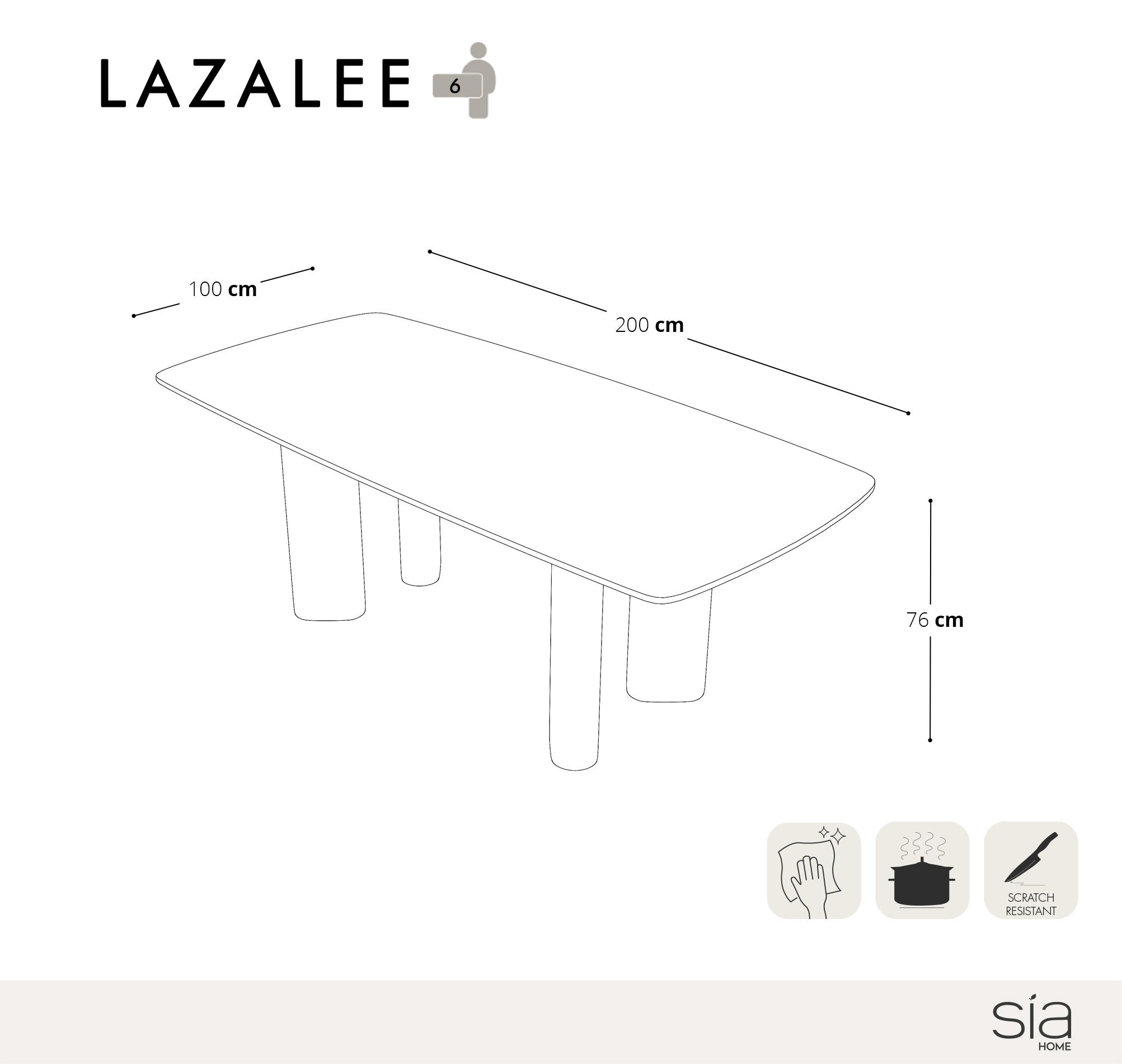 Mesa de comedor Lazalée