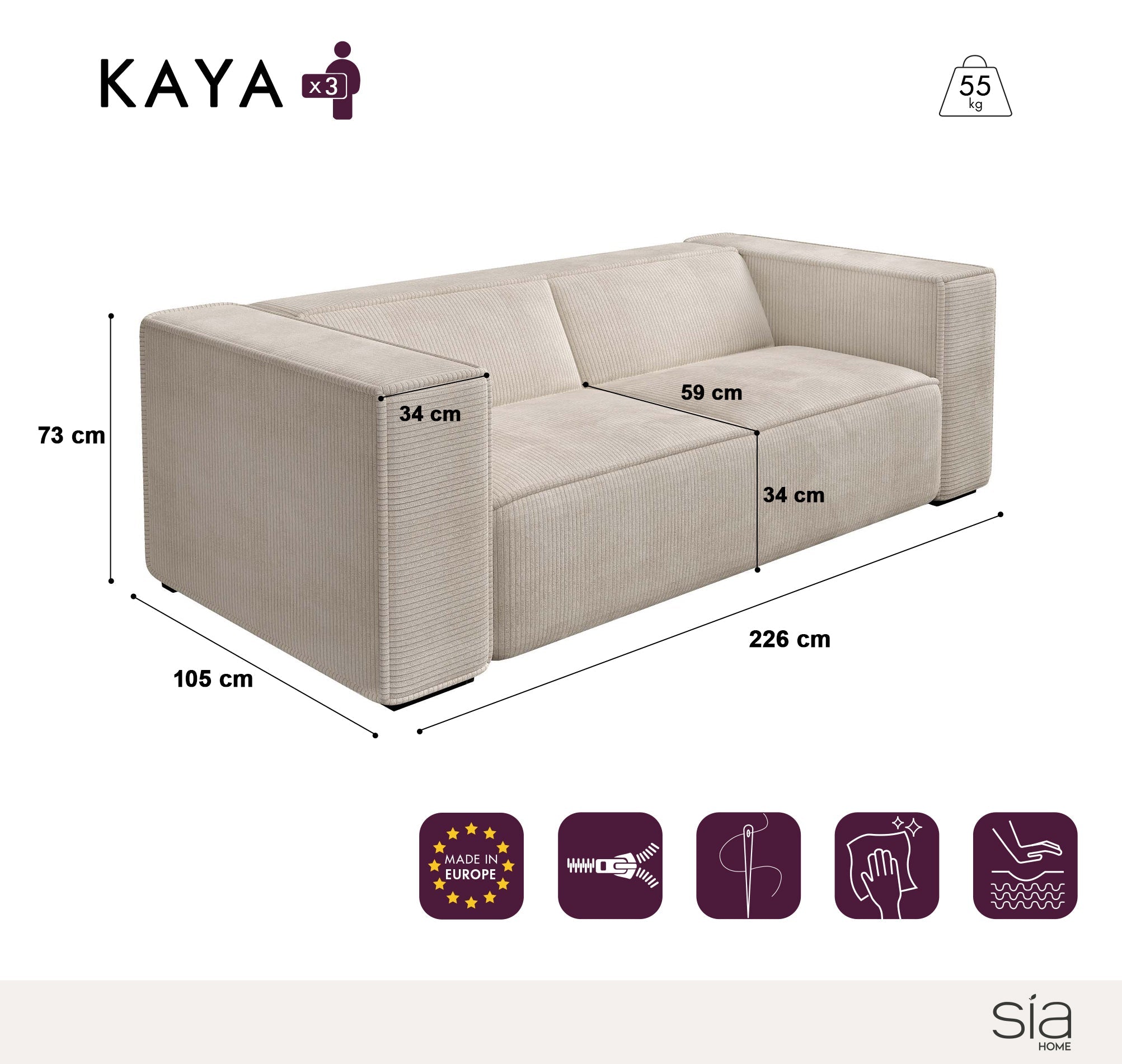 sofá kaya