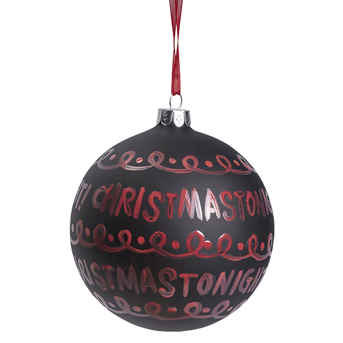 Pallina di Natale con scritta Merry Xmas