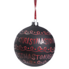 Boule de Noël Graphique Merry Christmas