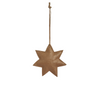 Suspension de Noël en Cuir Étoile 13 cm