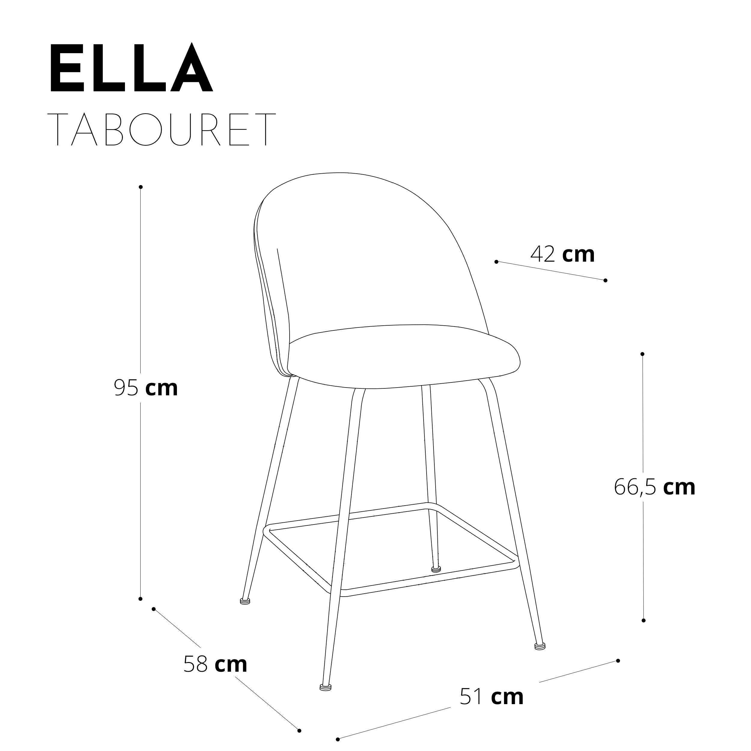 Taburetes de bar Ella