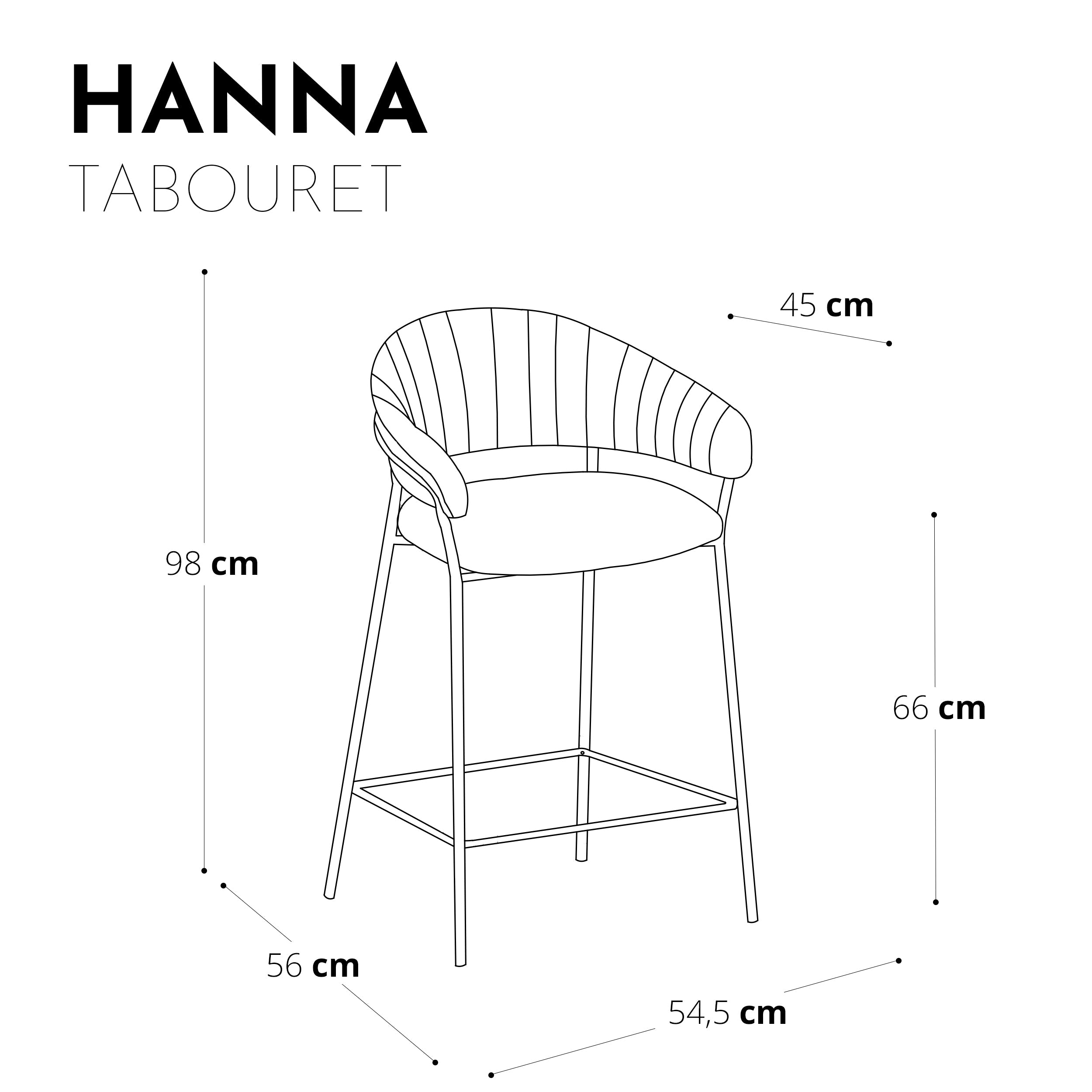 Taburetes de bar Hanna